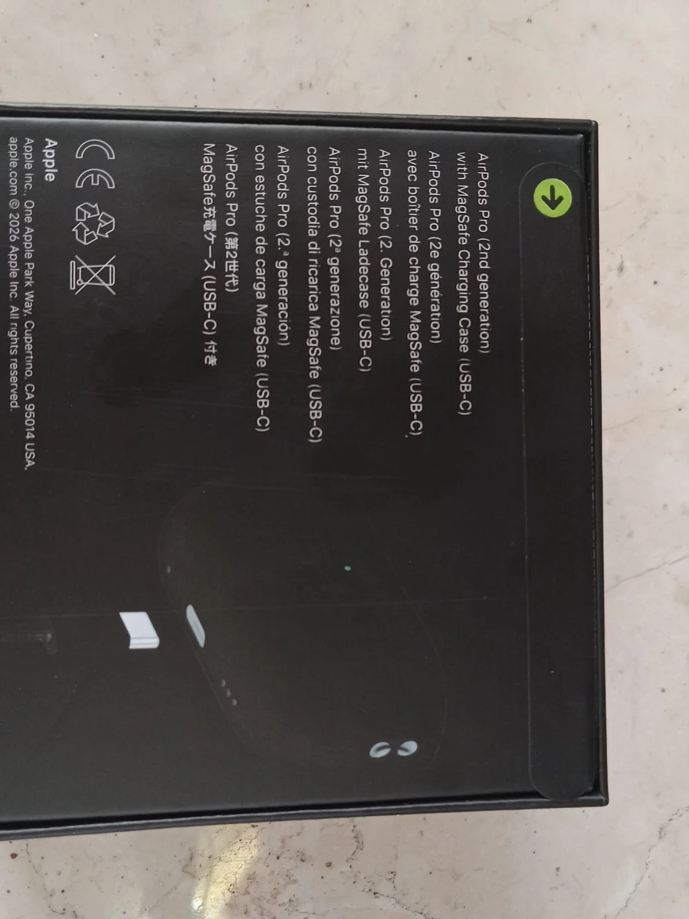 Apple AirPods Pro (2nd Gen) Black Packaging with MagSafe Case